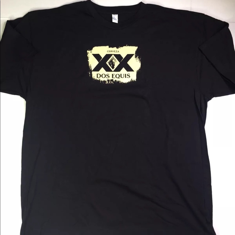 Dos Equis Cerveza Beer Black T-Shirt Mens XL